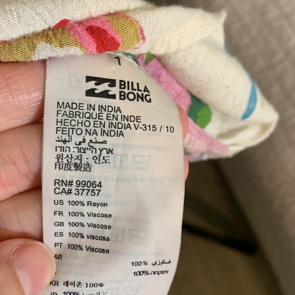 Billabong Night Twist Swing Mini Dress small - Picture 10 of 14